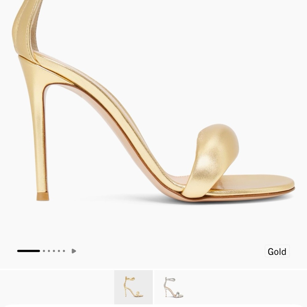 Gianvito Rossi Gold High Heel Sandals